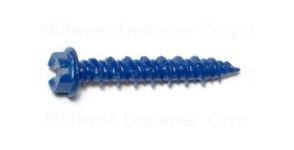 SLOTTED MASONRY SCREW 3/16X1-1/4