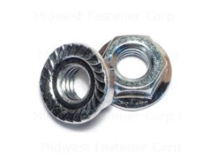 ZINC SERRATED FLAG NUT 5/16-18