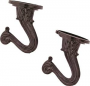 BLACK CEILING HOOKS 1.5" 2PK