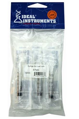 LUER LOCK SYRINGE 3CC 25PACK