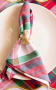 DINNER NAPKIN HOLIDAY PLAID