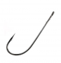 BLACK STRAIGHT WORM HOOK 1/0 6PK