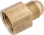 BRASS TUBE COUPLING 3/8X1/4IN