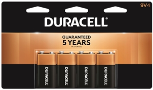 ALKALINE BATTERY 9V 4PACK