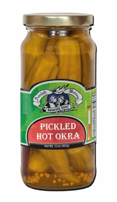 OKRA HOT PICKLED PINTS 16OZ