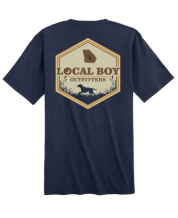 BLUE HEX STATE GA TEE