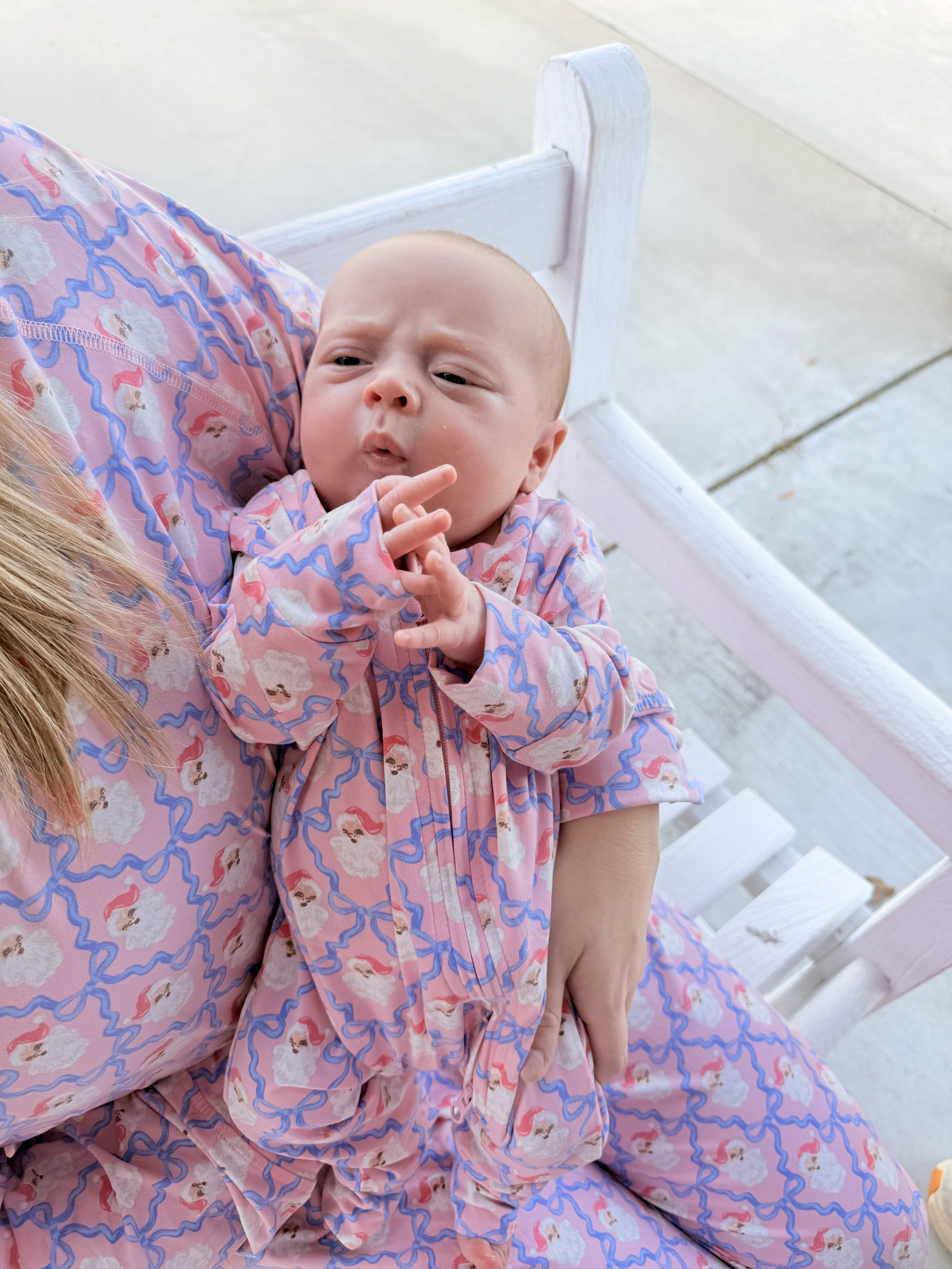 BABY SANTA BABY BOW SET