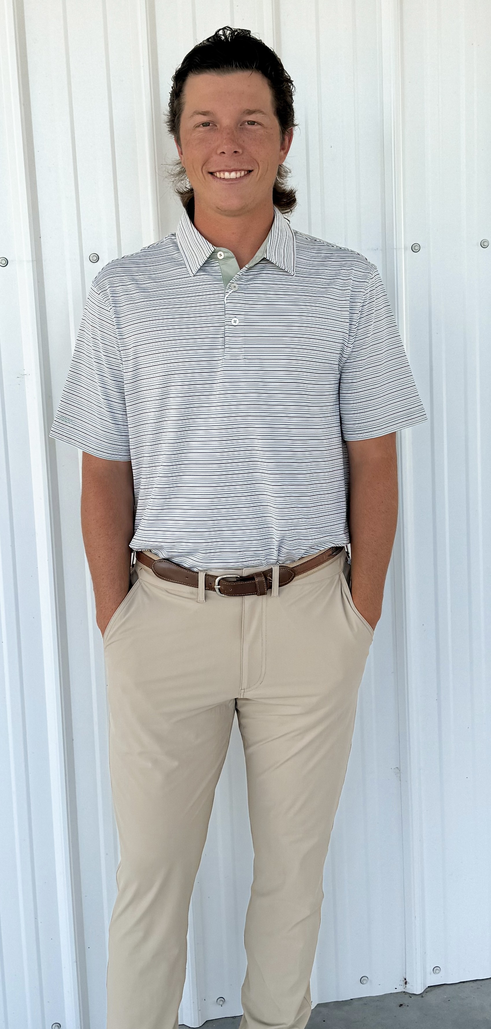 ALPINE SAWGRASS STRIPE POLO