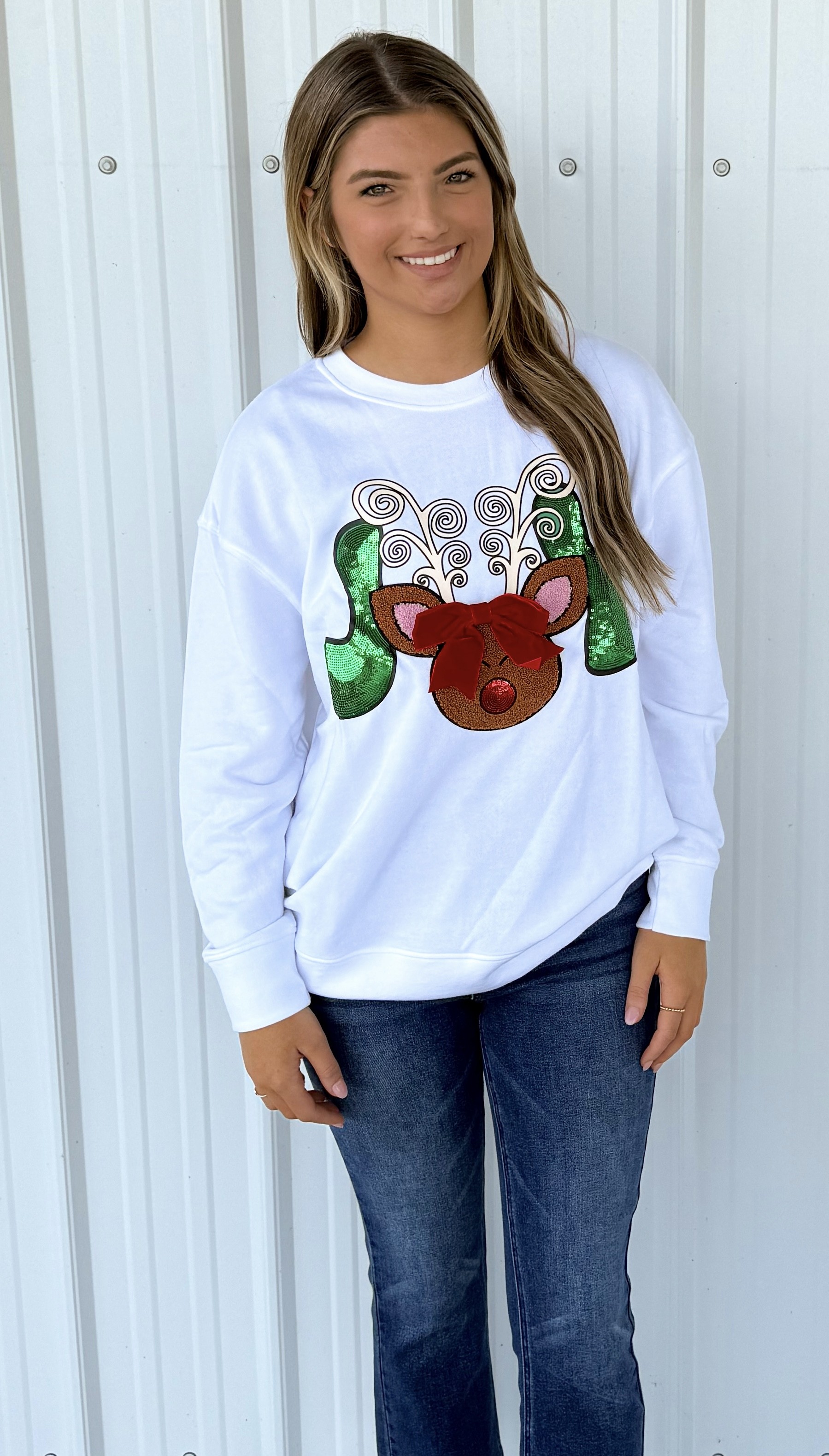 JOY REINDEER SWEATER