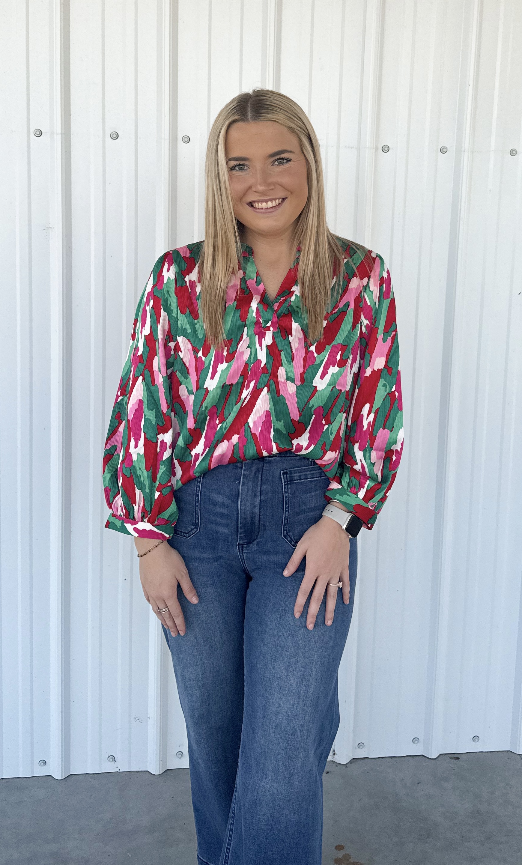 TAMRYN WITH A TWIST PINK TOP