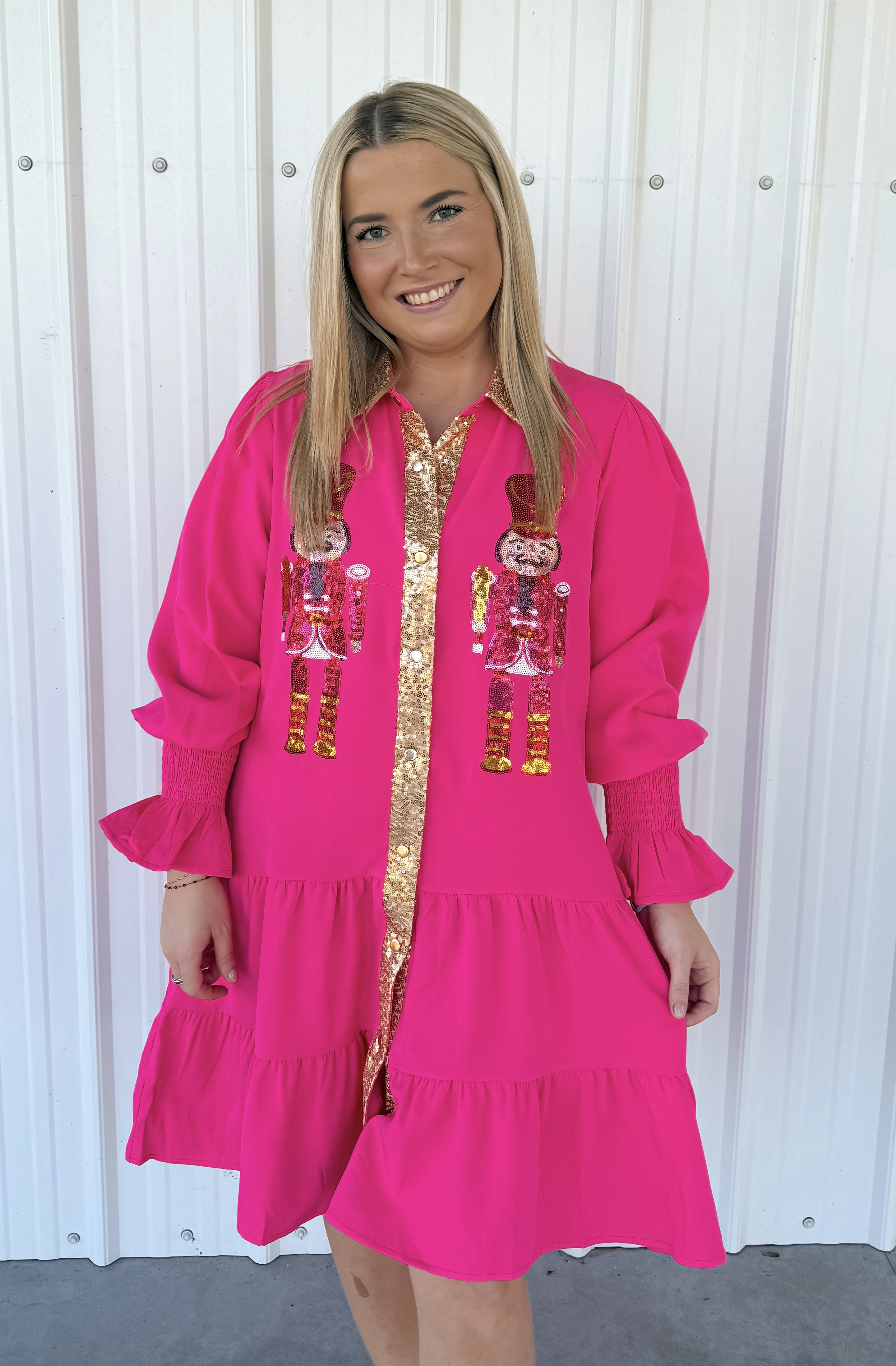 NUTCRACKER BUTTON DRESS