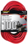 RED EXTENSION CORD 100FT 125V