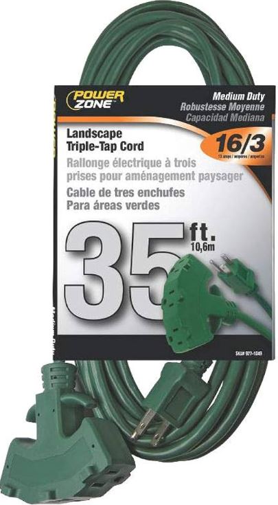 GREEN EXTENSION CORD 35FT