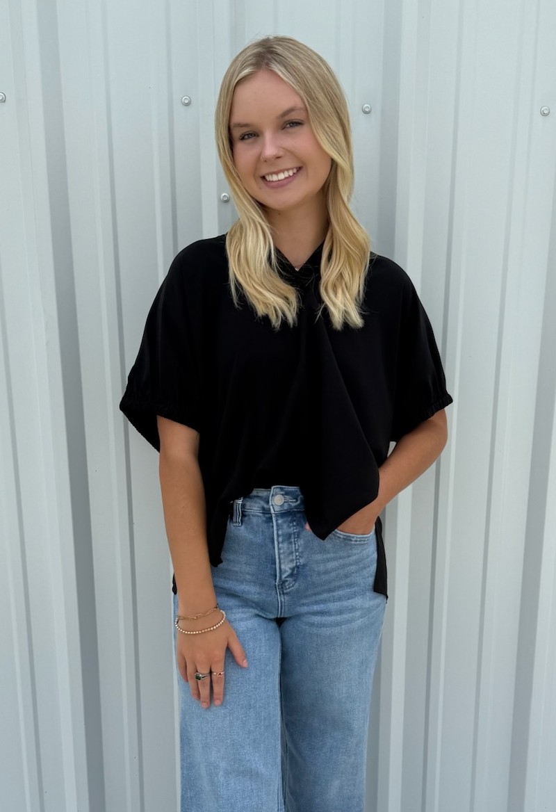 COLLAR SIDE SPLIT TOP