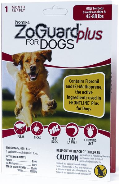 ZOGUARD PLUS FOR DOGS 45-88LBS
