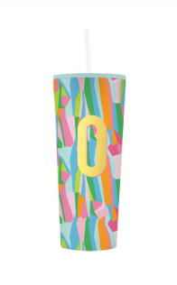 STRAW TUMBLER SEA GLASS O