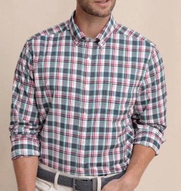 BLUE BREAKWATER PLAID SHIRT