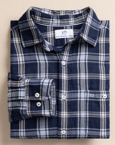 BLUE SOMERSET PLAID SHIRT