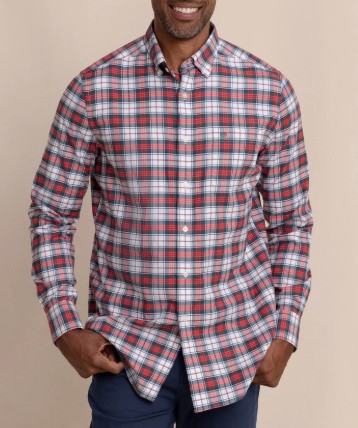 RED MACDUFF TARTAN SHIRT