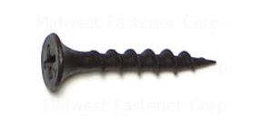BLACK PHOSPATE PHILLIPS DRYWALL SCREWS 6X1
