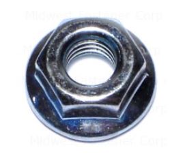 ZINC COARSE FLANGE NUT 6MM-1.00
