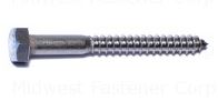 SS HEX LAG SCREWS 5/16X3