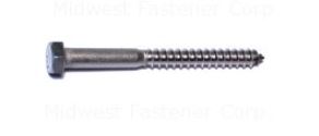 SS HEX LAG SCREWS 3/8X4