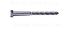 SS HEX LAG SCREWS 5/16X4