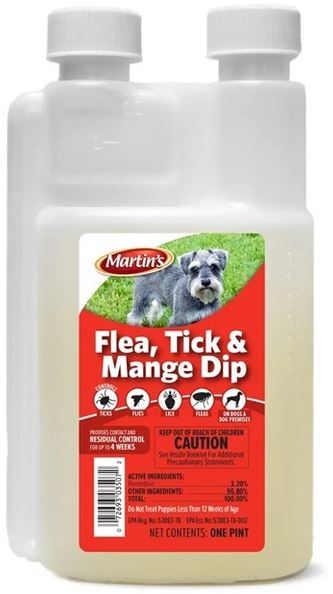 FLEA, TICK, & MANGE DIP 1PT