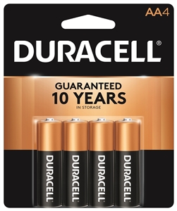 DURACELL AA BATTERIES 4PK