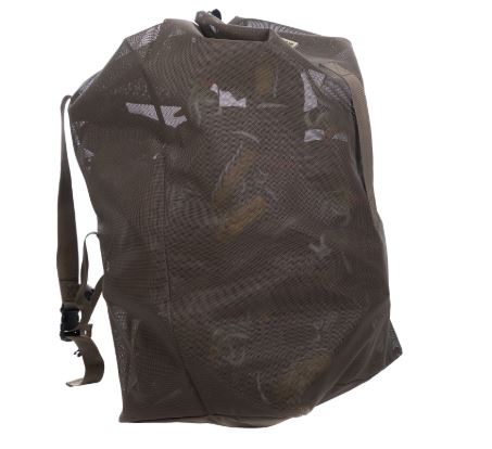 SMALL BLACK MESH DECOY BAG