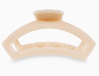ALMOND BEIGE MED OPEN HAIR CLIP