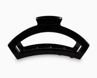JET BLACK MED OPEN HAIR CLIP