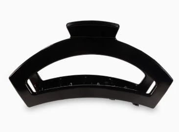 JET BLACK LRG OPEN HAIR CLIP