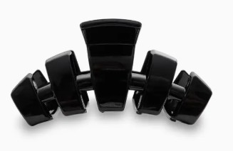 JET BLACK MED HAIR CLIP