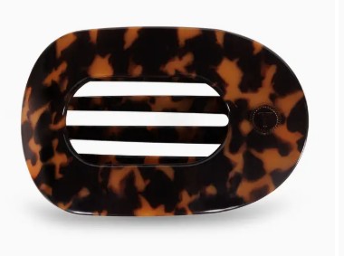 ROUND FLAT TORTOISE LG HAIR CLIP