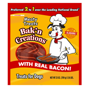 BAK'N CREATIONS DOG TREATS 25OZ