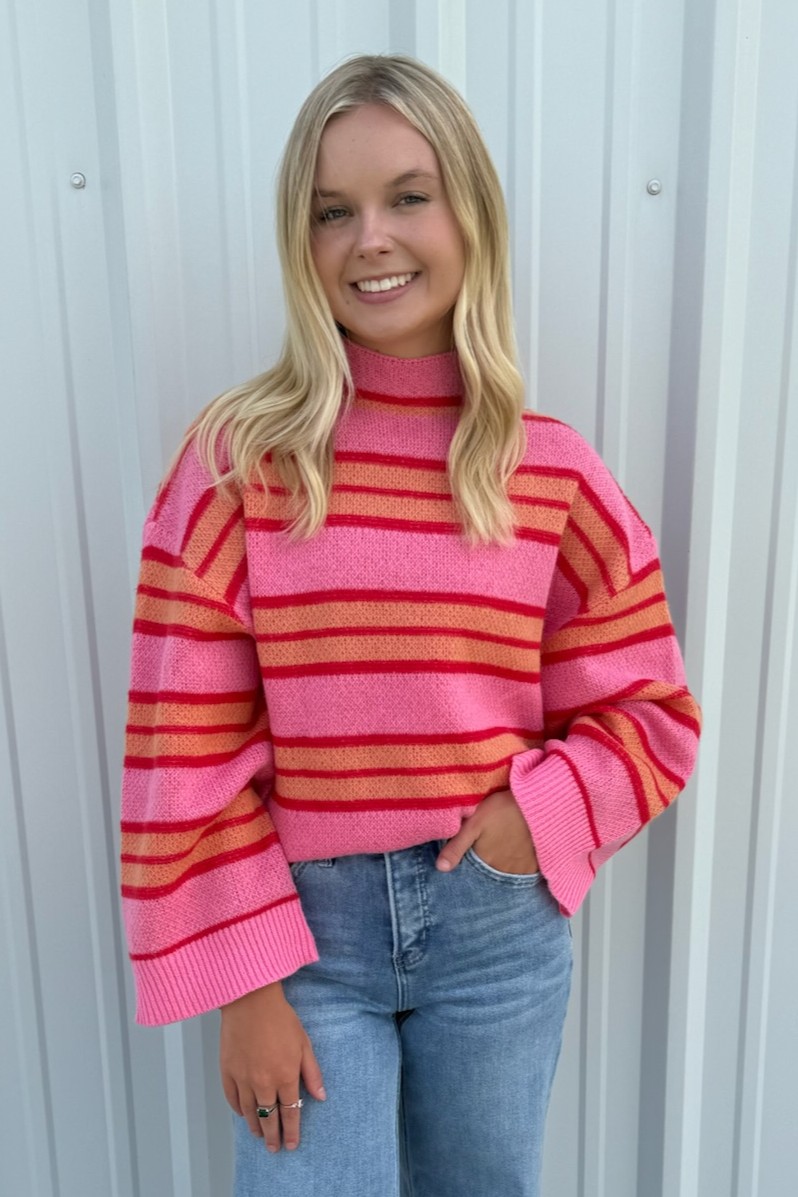 PINK QUINNIE TURTLENECK