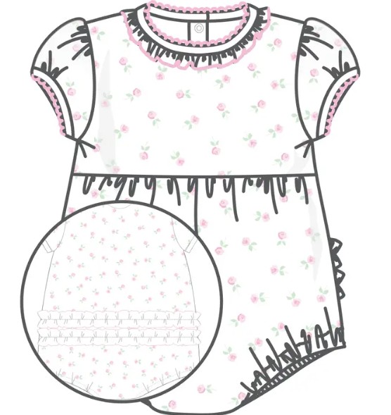 JULIETTE PINK RUFFLE BUBBLE