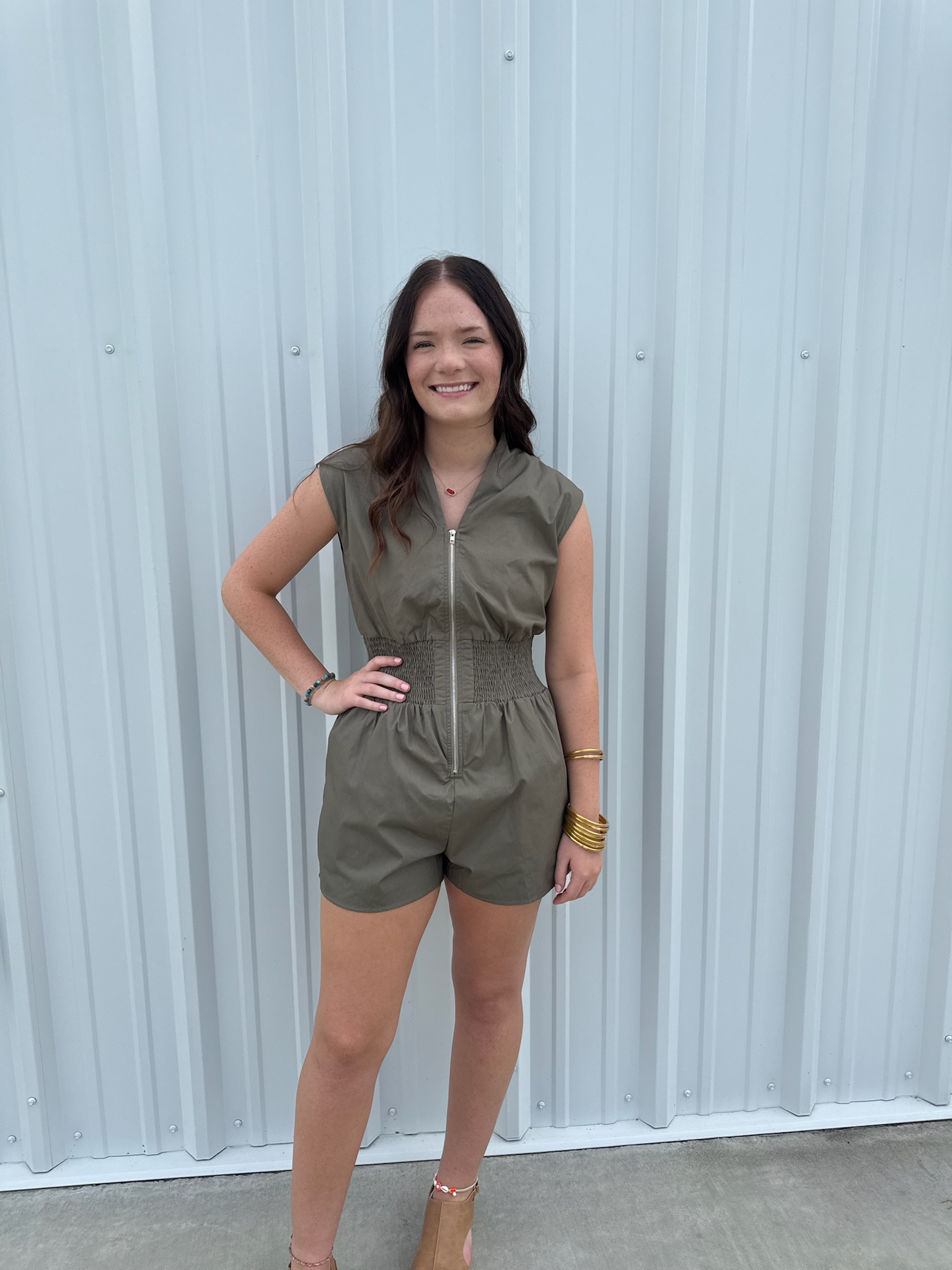 CAP SLEEVE ROMPER
