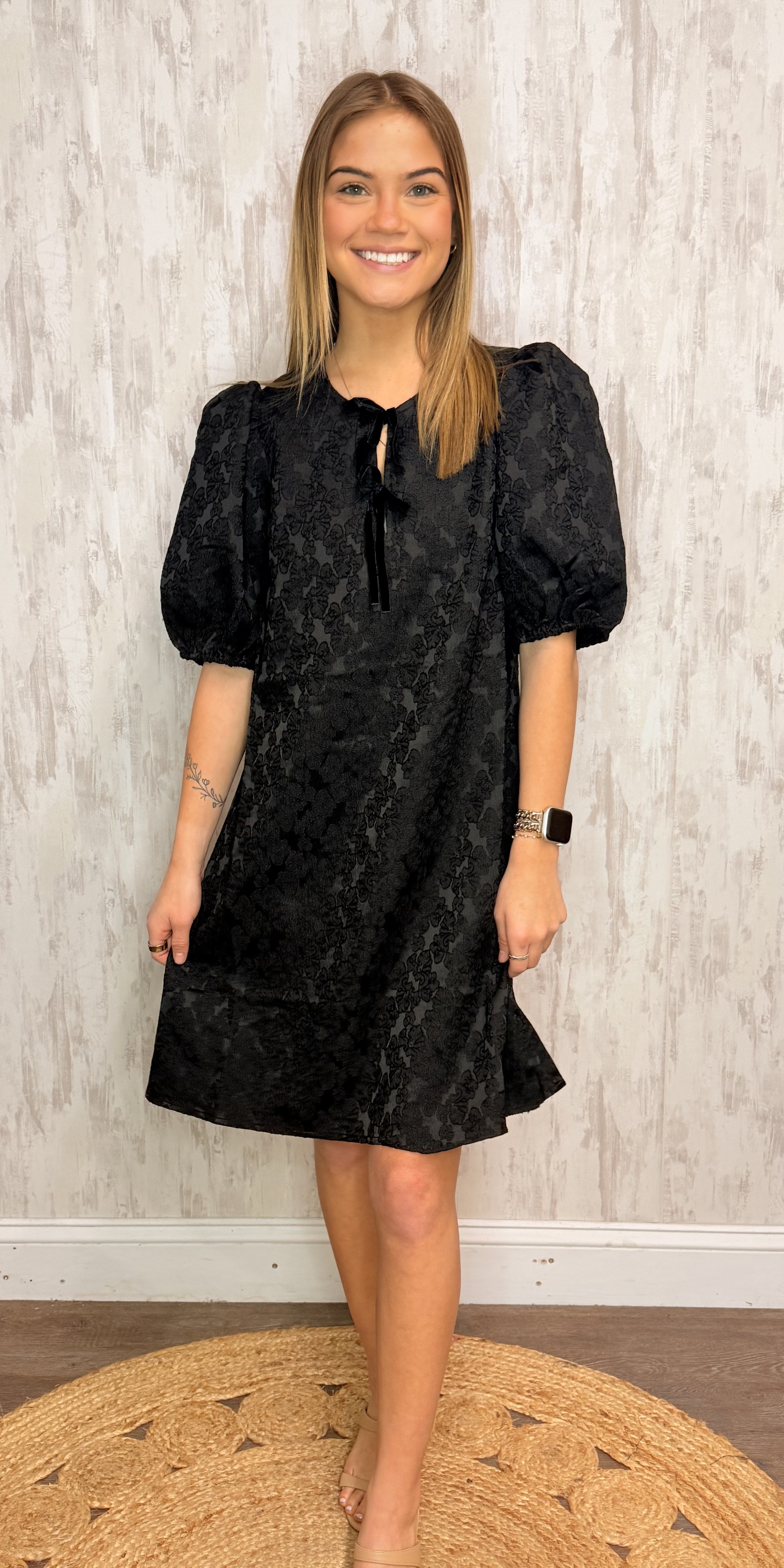 LANA JET BLACK DRESS