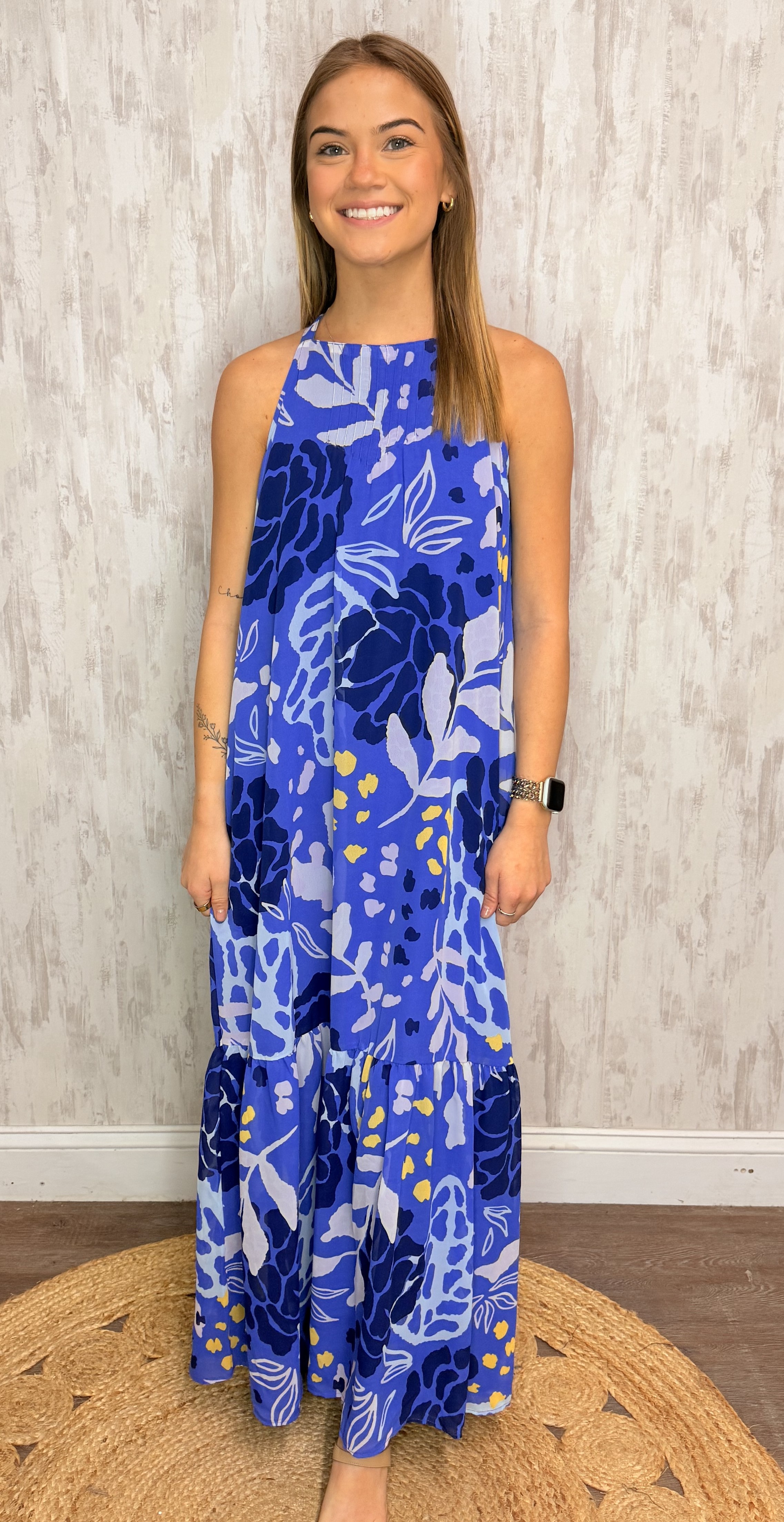 KALLIE MAXI DRESS NAVY