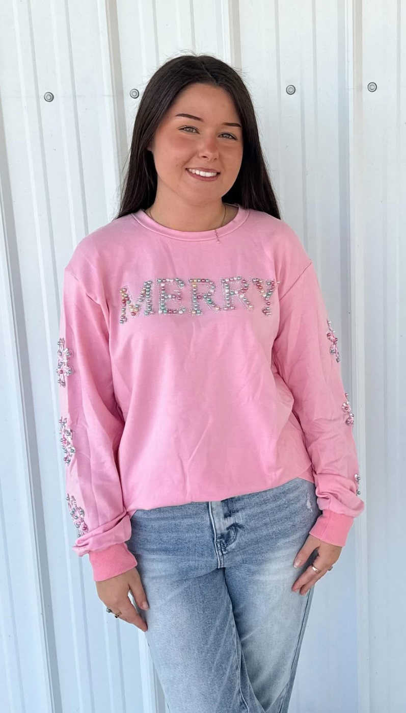 PEARL MERRY PINK SWEATER