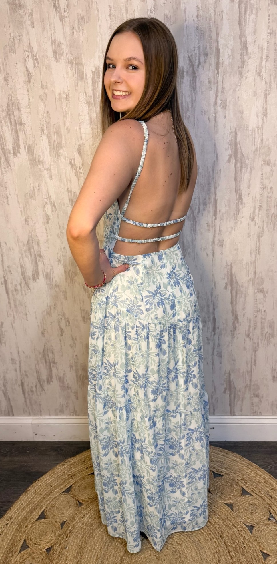 SLEEVELESS FLORAL MAXI