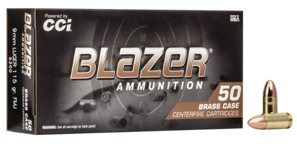 CCI 9MM LUGER 115GR 50 ROUNDS