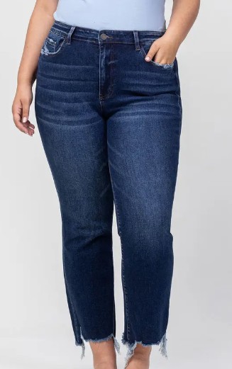 BELLA SUPER HI FRAY HEM JEAN