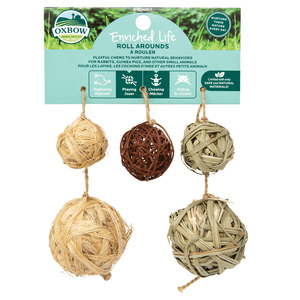 OXBOW ROLL AROUND TOYS 5PK