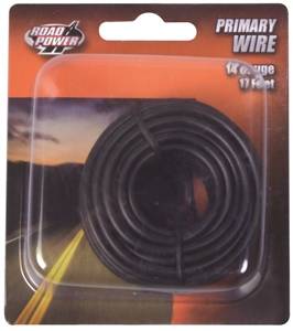 BLACK ELECTRICAL WIRE 17FT