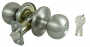 STEEL ENTRY KNOB LOCKSET KA3