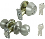 SS DEADBOLT & ENTRY LOCKSET